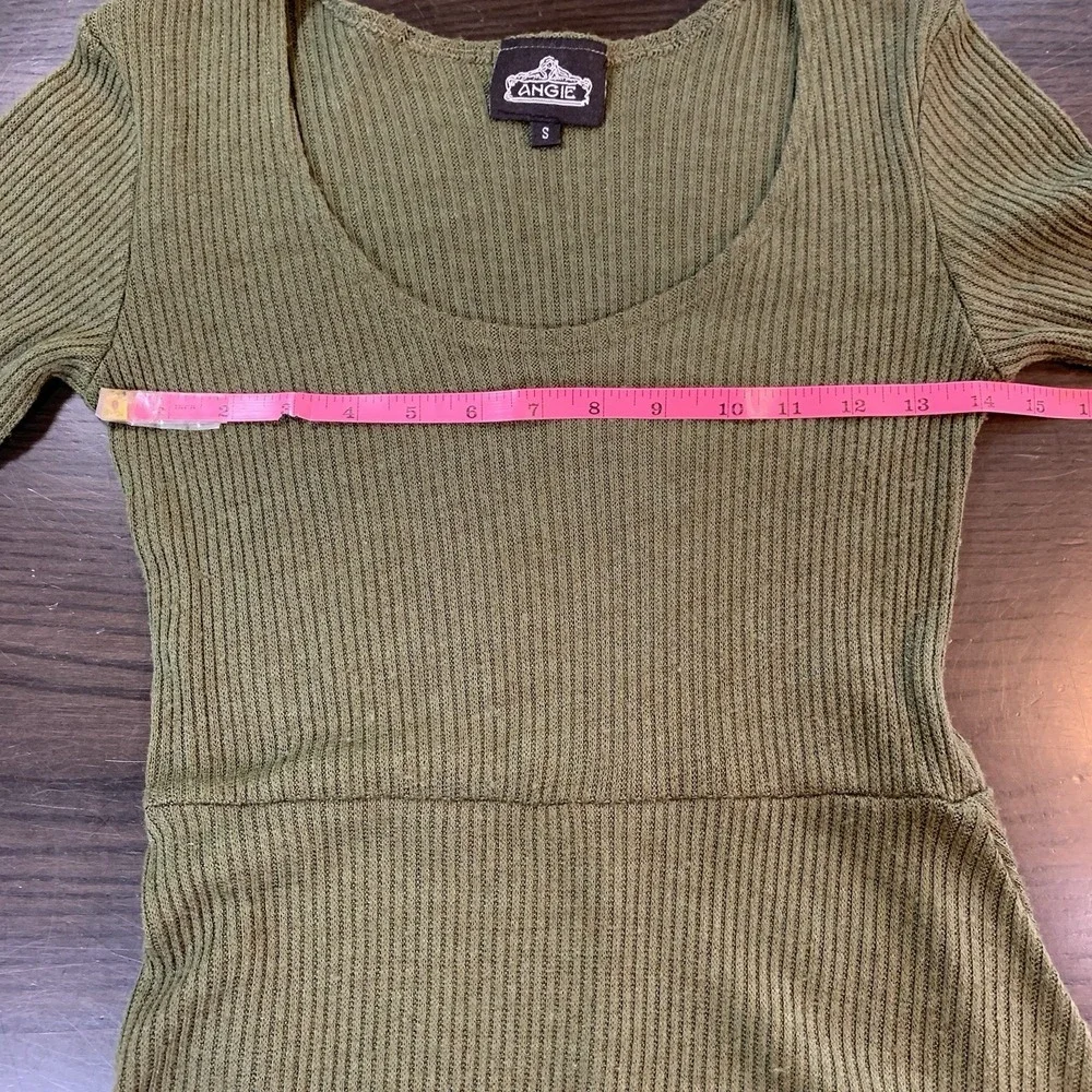 Angie Ribbed Knit Long Sleeve Dress Size Small Punk Grunge‎ Skater Alternative